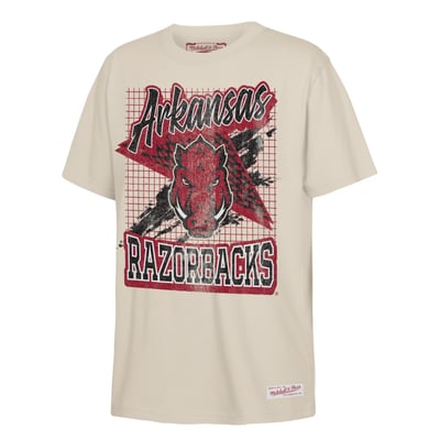 Arkansas Razorbacks Mitchell & Ness Youth Collegiate T-Shirt - Natural
