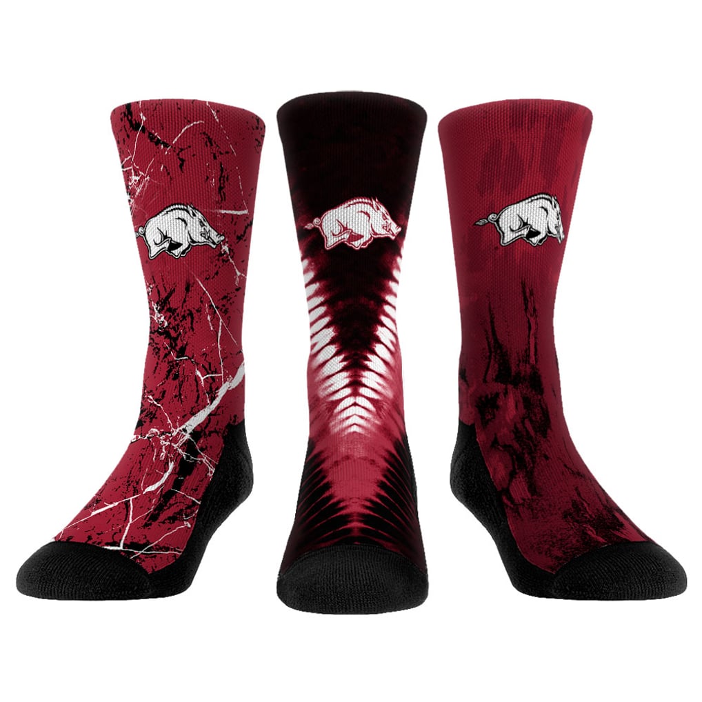 Arkansas Razorbacks Rock Em Socks Youth Three-Pack Crew Socks Set