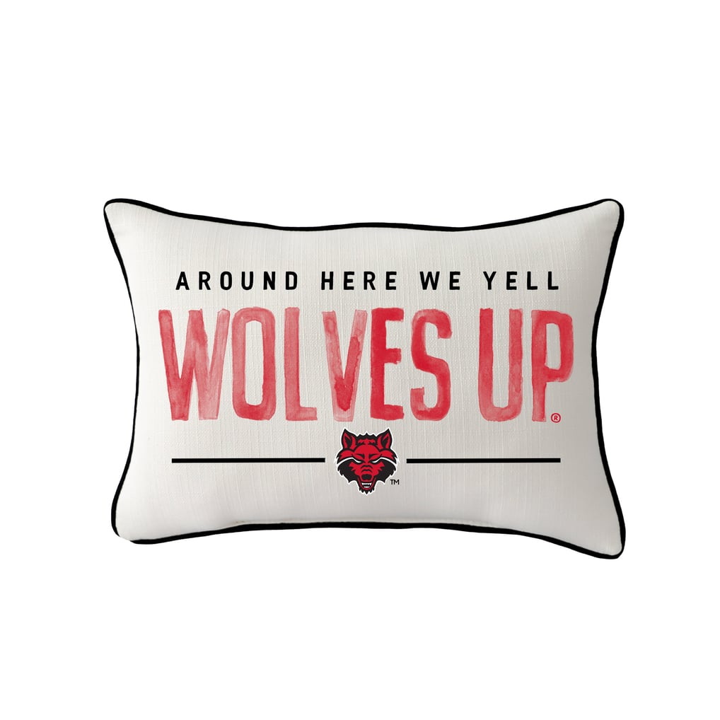  Arkansas State Red Wolves Little Birdie Rectangular Piped Pillow