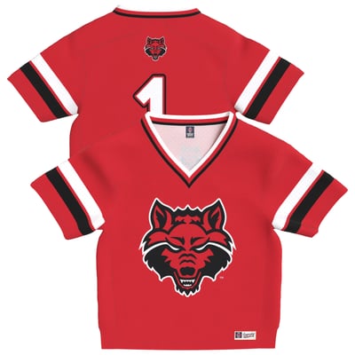 Arkansas State Red Wolves GameDay Greats Toddler Lightweight Collegiate Football Fashion Jersey - Scarlet