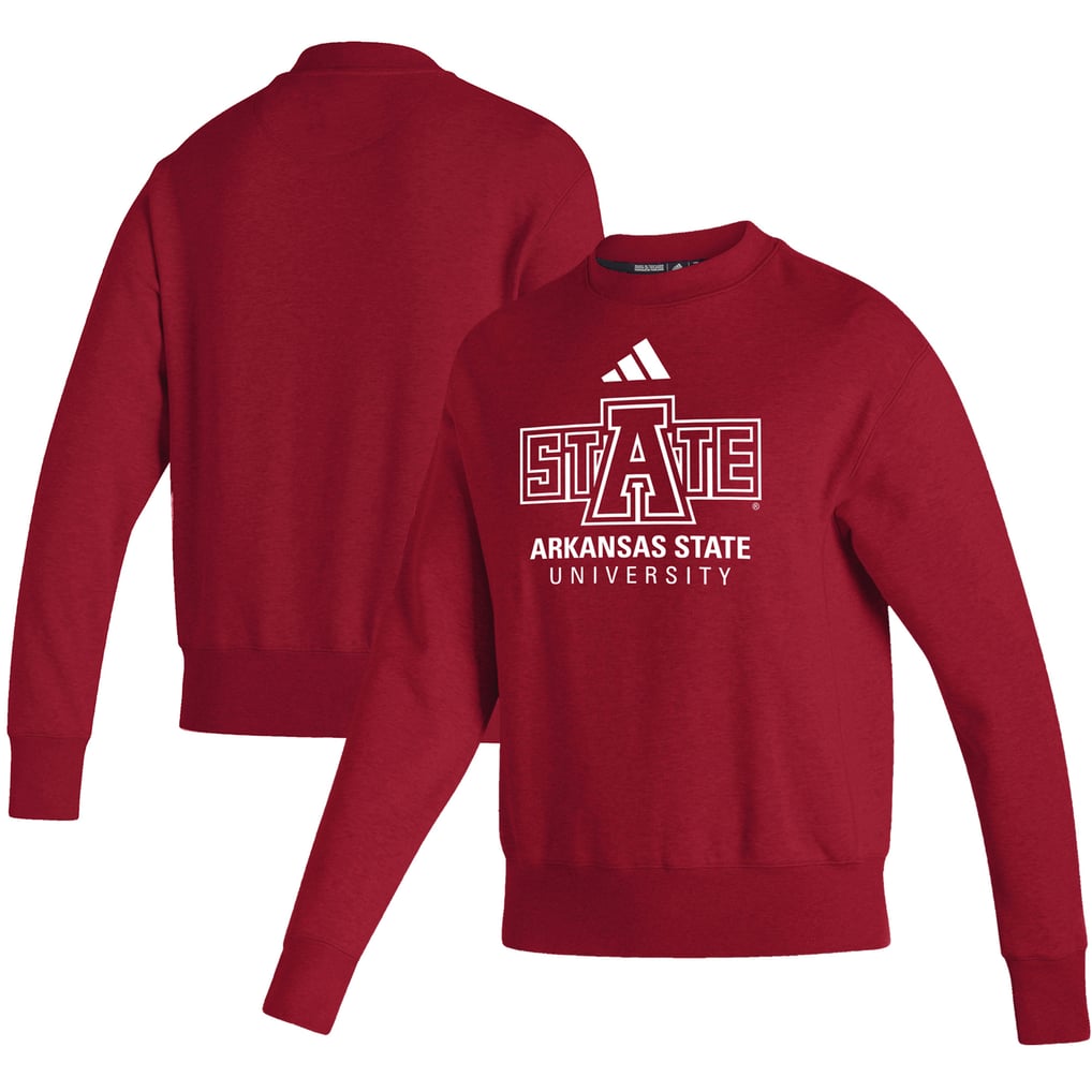  Arkansas State Red Wolves adidas Women's Premium Retro Pullover Sweatshirt - Scarlet