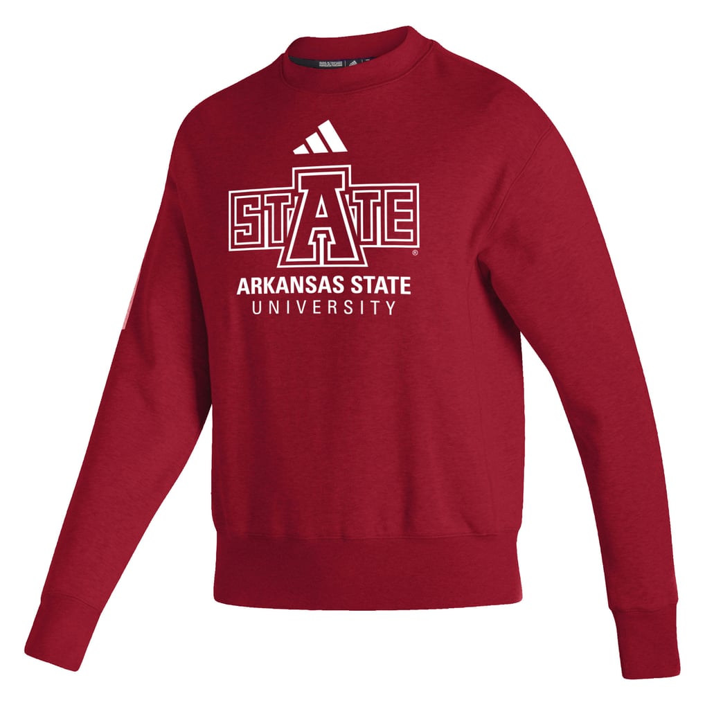  Arkansas State Red Wolves adidas Women's Premium Retro Pullover Sweatshirt - Scarlet