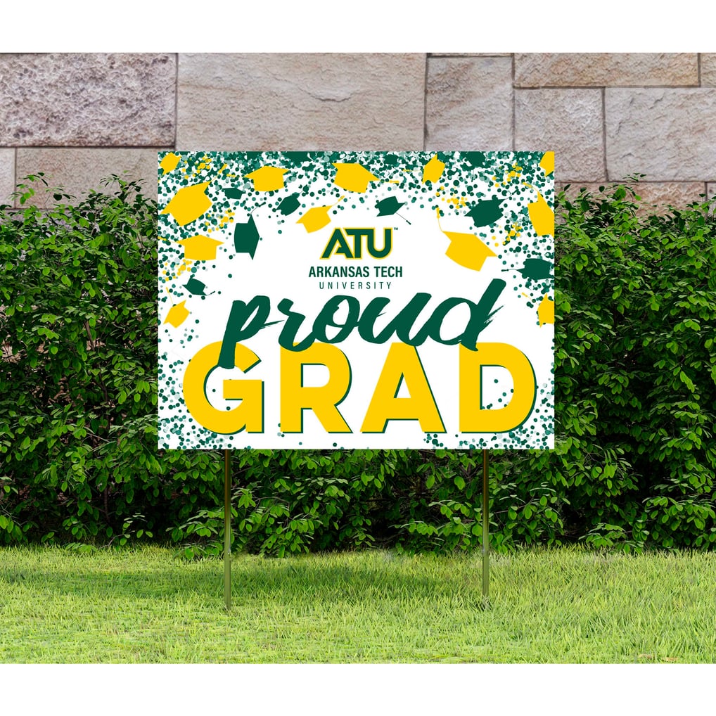  Arkansas Tech  18" x 24" Proud Grad Yard Sign