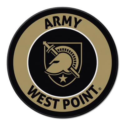 Army Black Knights Logo Brands 27" Diameter Roundel Mat