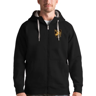 Army Black Knights Antigua Victory Full-Zip Hoodie - Black
