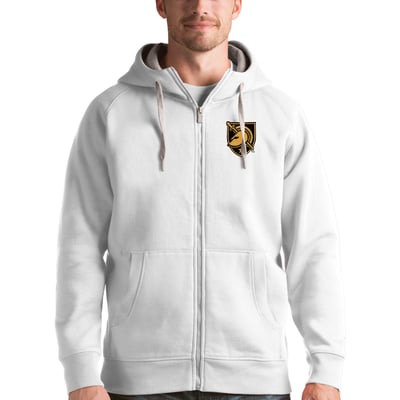 Army Black Knights Antigua Victory Full-Zip Hoodie - White