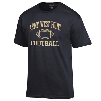 Army Black Knights Champion Football Icon T-Shirt - Black