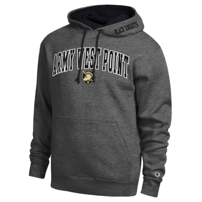  Army Black Knights Champion Arch Tackle Twill Hoodie - Charcoal