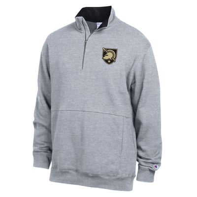  Army Black Knights Champion Fleece Quarter-Zip Pullover - Heather Gray