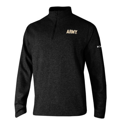  Army Black Knights Columbia Swingcraft Quarter-Zip Pullover - Black