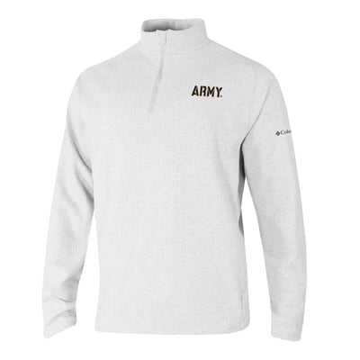  Army Black Knights Columbia Swingcraft Quarter-Zip Pullover - White