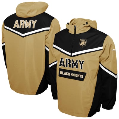 Army Black Knights Franchise Club Action Anorak Quarter-Zip Jacket - Gold/Black