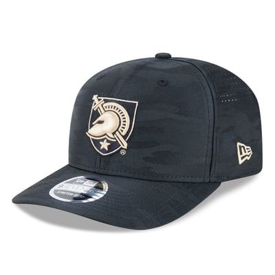 Army Black Knights New Era Perforated Camo 9SEVENTY Adjustable Hat - Black