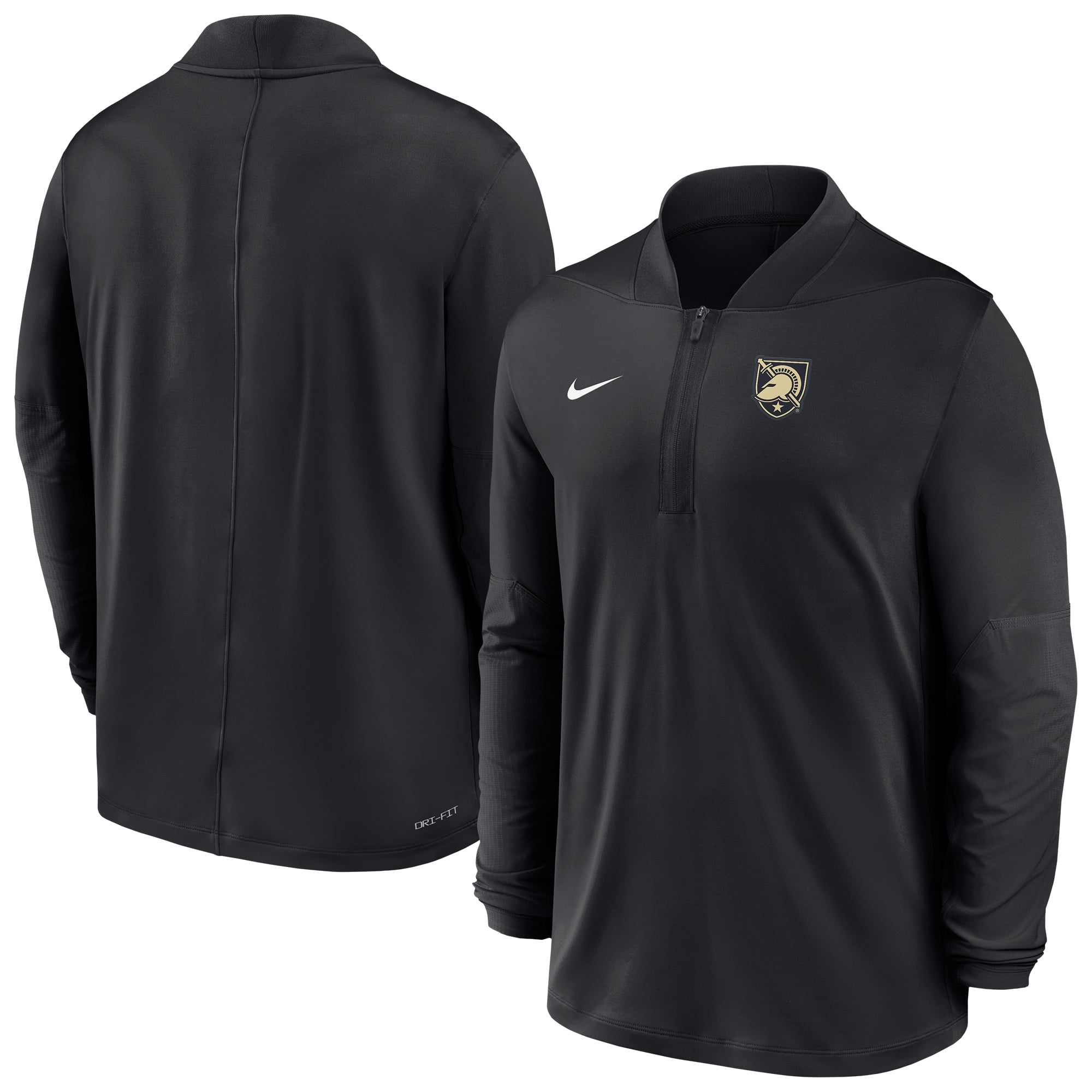 Army Black Knights Nike Dri-FIT Half-Zip Pullover - Black