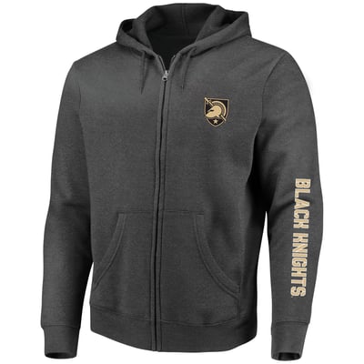 Army Black Knights Profile Big & Tall Full-Zip Hoodie - Heather Charcoal