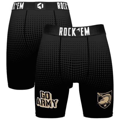  Army Black Knights Rock Em Slogan Boxer Briefs - Black