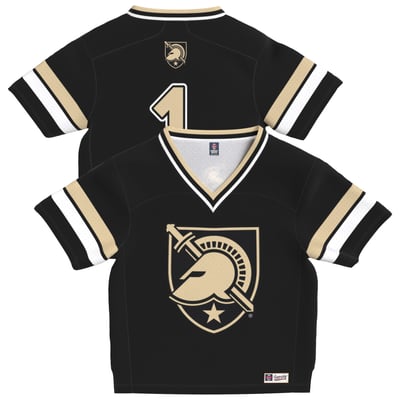 Army Black Knights GameDay Greats Toddler Lightweight Collegiate Football Fashion Jersey - Black