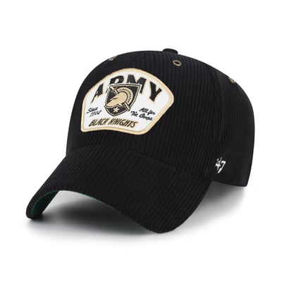 Army Black Knights '47 Unisex Accordia Corduroy MVP Adjustable Hat - Black