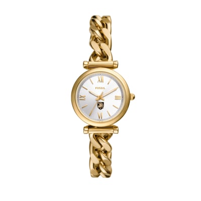 Army Black Knights Fossil Women's Carlie Gold-Tone Stainless Steel Watch