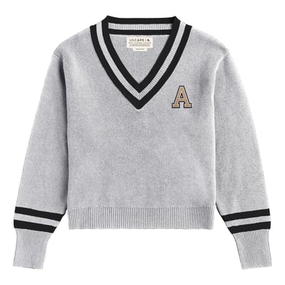  Army Black Knights Uscape Apparel Women's Renew V-Neck Sweater - Ash