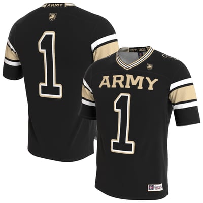 Army Black Knights GameDay Greats Youth Lightweight Collegiate Football Blackout Fashion Jersey - Black