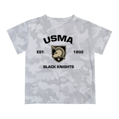  Army Black Knights Vive La Fete Youth Est. Date Camo T-Shirt - Gray