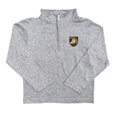  Army Black Knights Vive La Fete Youth Team Logo Quarter-Zip Sweatshirt - Heather Gray