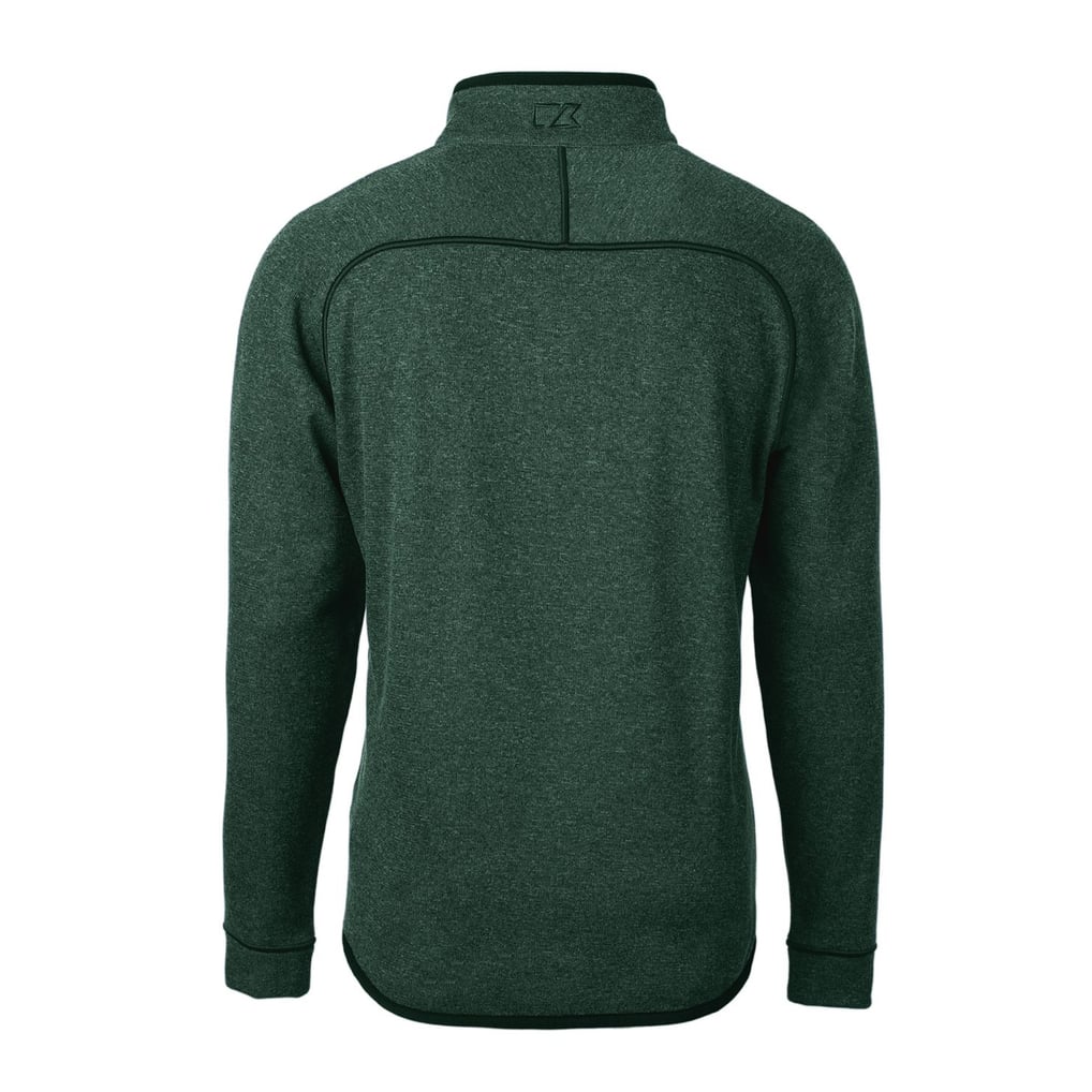 Arnold Palmer Invitational Cutter & Buck Mainsail Sweater-Knit Big & Tall Half-Zip Pullover Jacket - Hunter Green