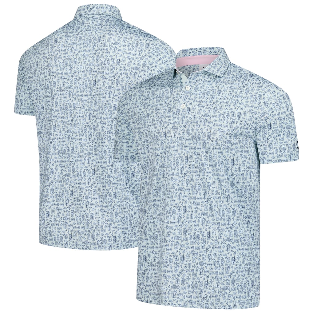 Arnold Palmer Puma MATTR Sketch Polo - Light Blue