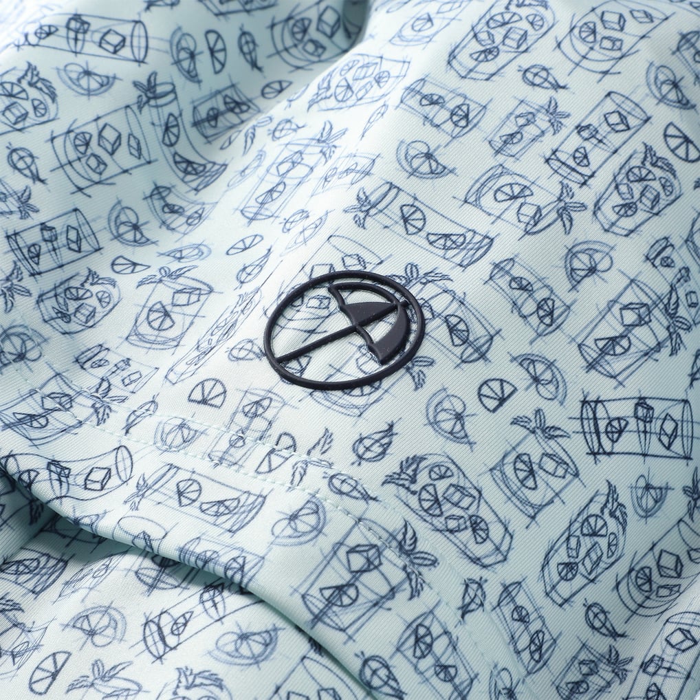 Arnold Palmer Puma MATTR Sketch Polo - Light Blue