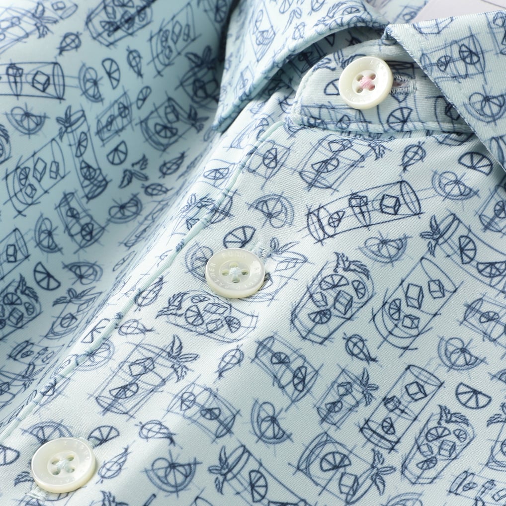 Arnold Palmer Puma MATTR Sketch Polo - Light Blue