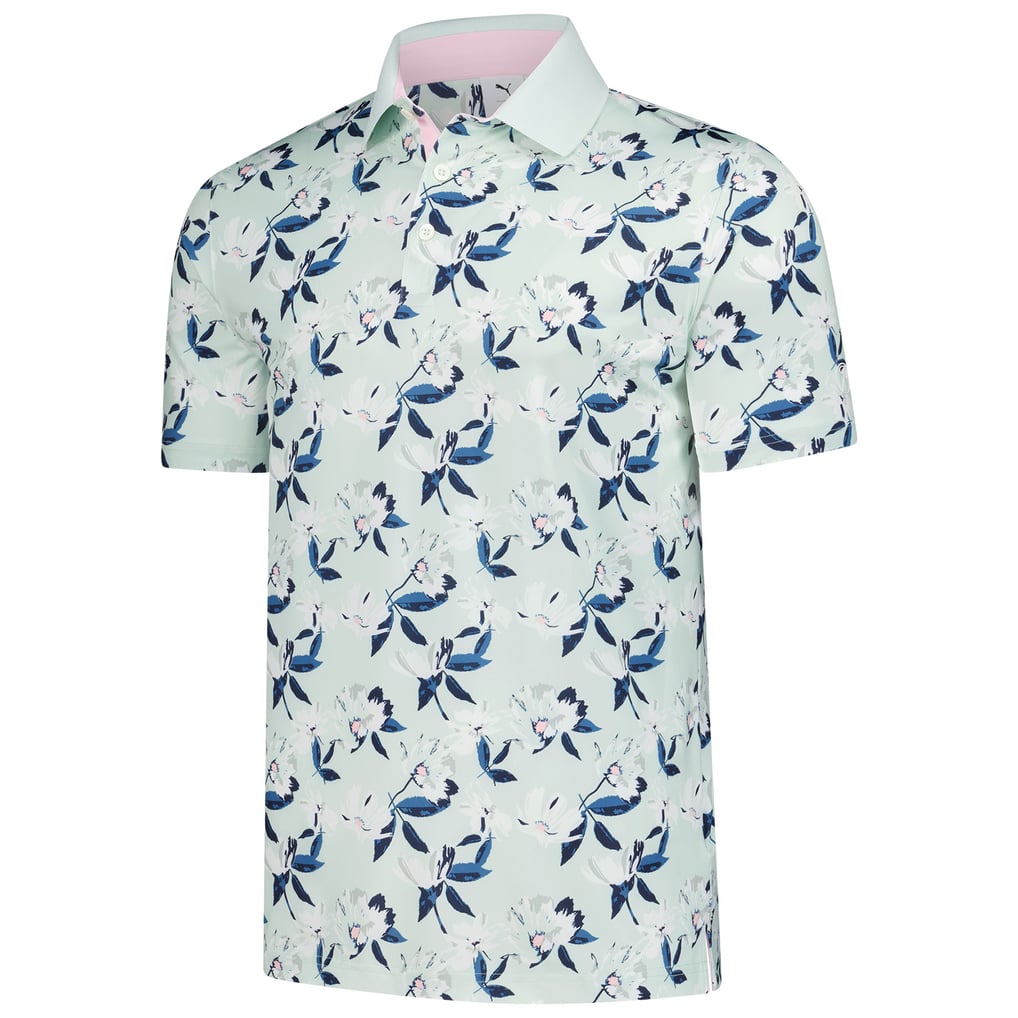 Arnold Palmer Puma MATTR Spring Florals Polo - Mint