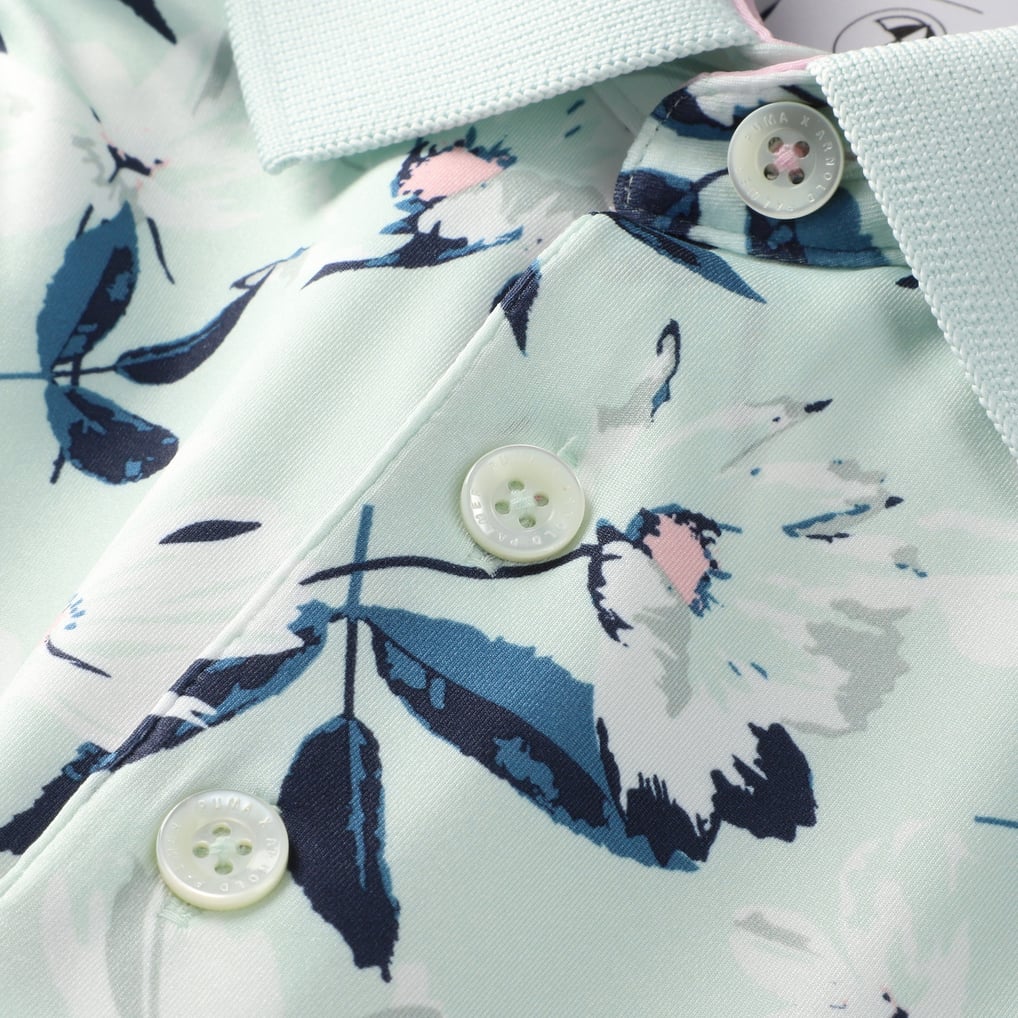 Arnold Palmer Puma MATTR Spring Florals Polo - Mint