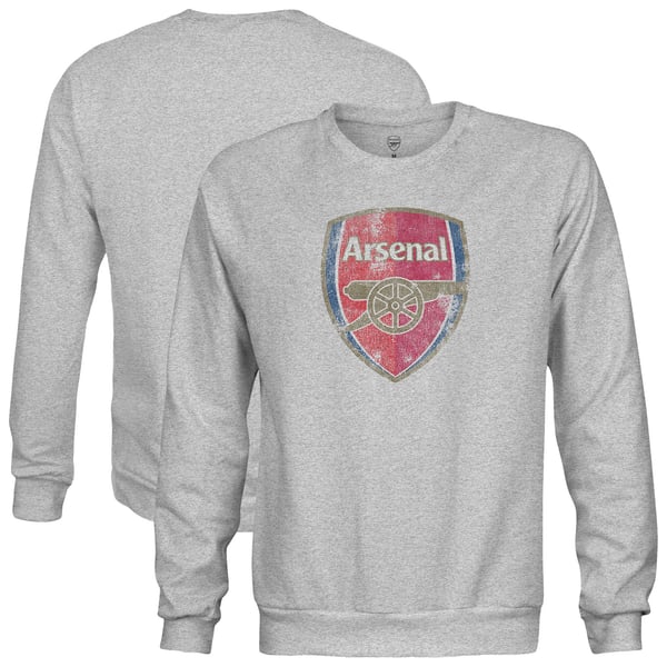 Arsenal 1863FC Color Badge Pullover Sweatshirt - Heather Gray