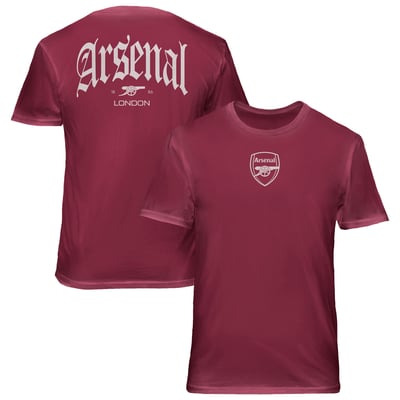  Arsenal 1863FC Back Wordmark Soft Wash T-Shirt - Red