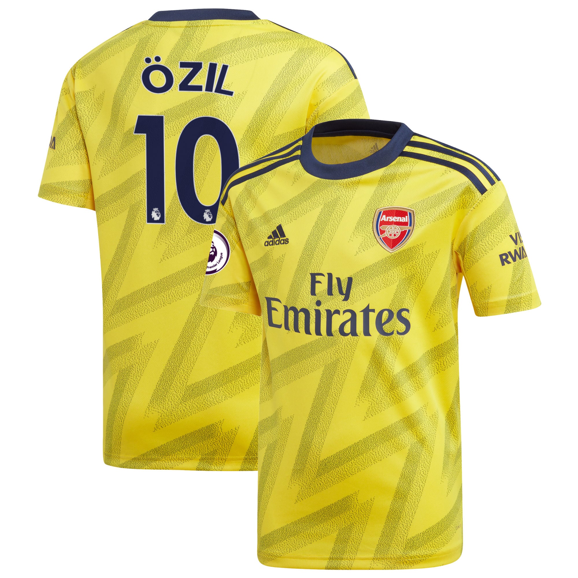 Mesut Özil Arsenal adidas Youth 2019/20 Away Replica Jersey - Yellow