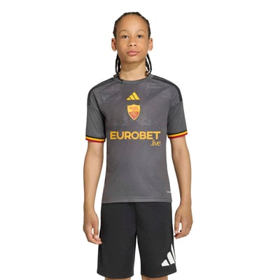 AS Roma adidas Youth 2026/27 Third Replica Jersey - Gray