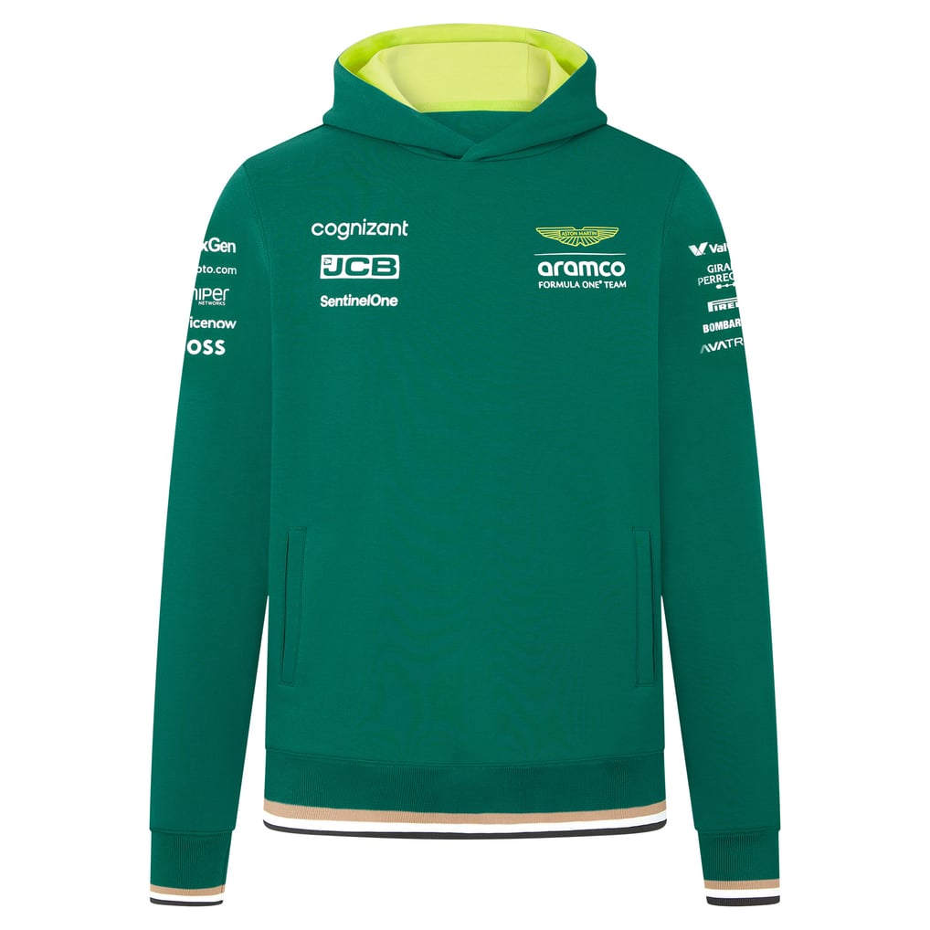  Aston Martin Youth Replica Team Tri-Blend Pullover Hoodie - Green