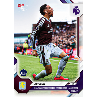 Alysson - 2026-27 Premier League Topps NOW® - Card 24