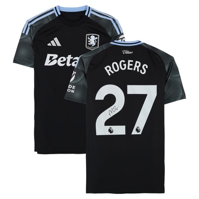 Morgan Rogers Aston Villa Autographed Fanatics Authentic 2025-26 Away Jersey