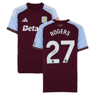 Morgan Rogers Aston Villa Autographed Fanatics Authentic 2025-26 Home Jersey