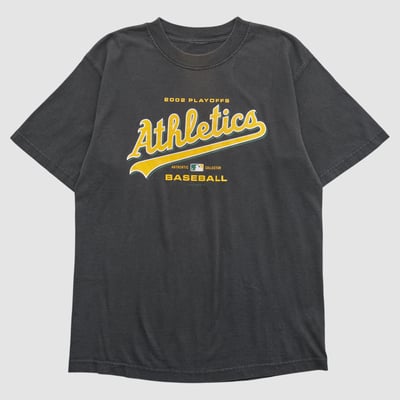 Athletics Majestic 2002 T-shirt - Charcoal - XL by Fanatics Real Vintage