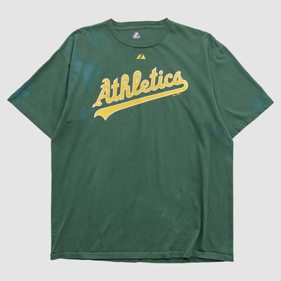 Athletics Majestic 2010s T-shirt - Green - XL by Fanatics Real Vintage