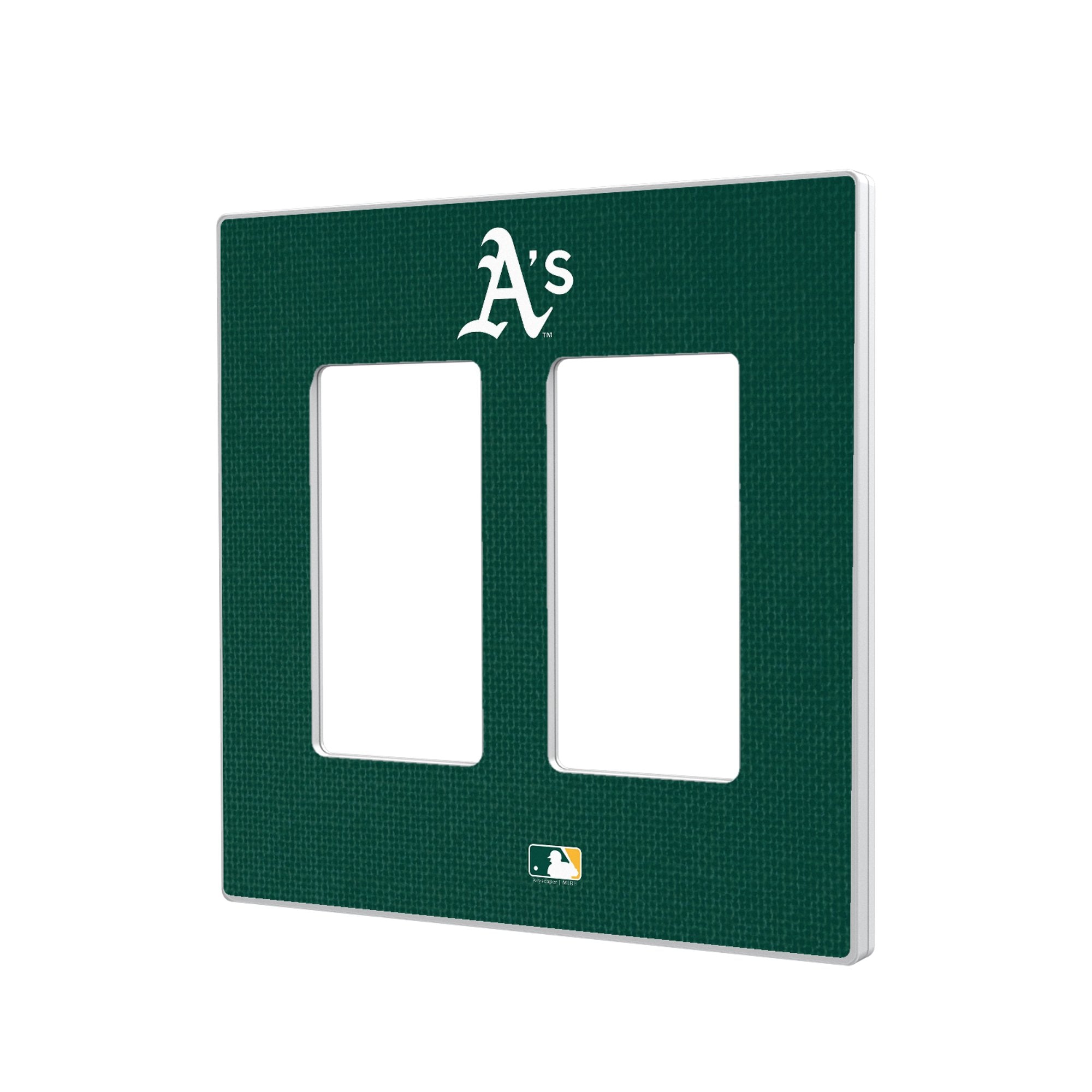Athletics Solid Double Rocker Light Switch Plate