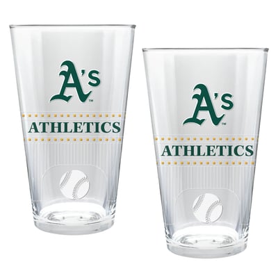 Athletics Two-Piece 16oz. Stadium Pint Glass Set