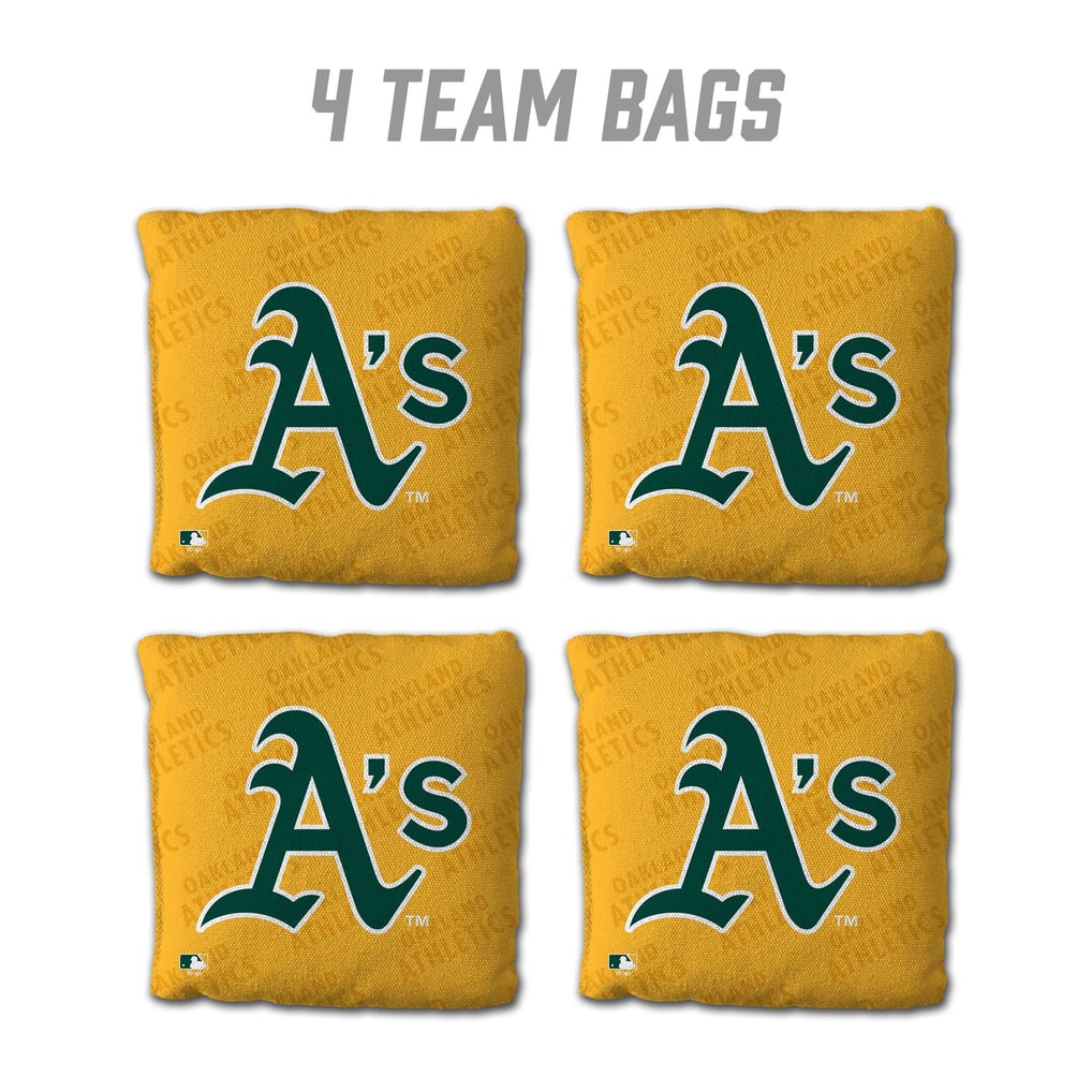 Athletics Fanpoint Four-Piece Cornhole Bag Set
