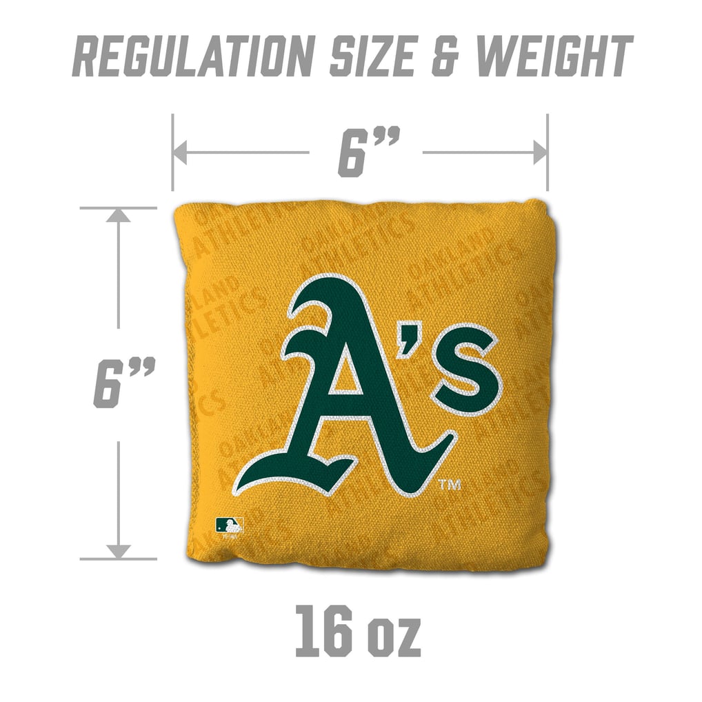 Athletics Fanpoint Four-Piece Cornhole Bag Set