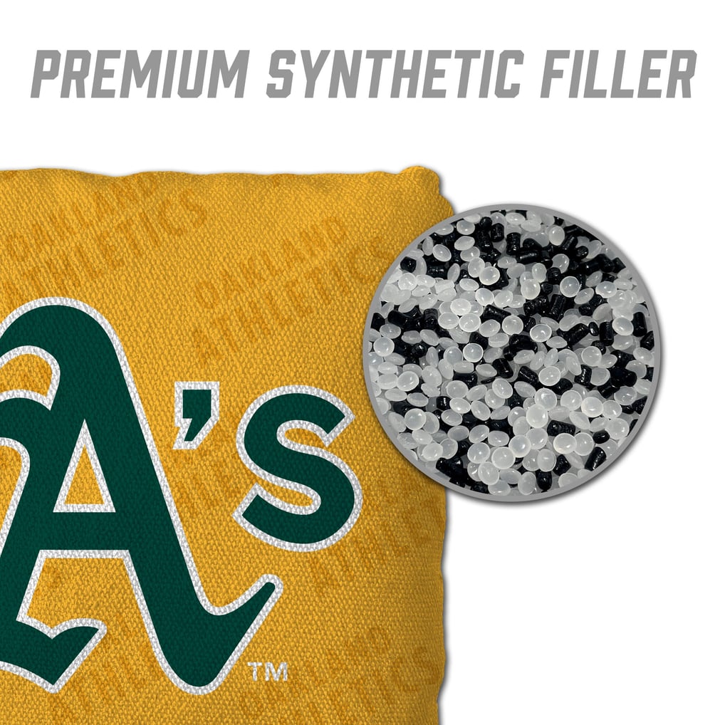 Athletics Fanpoint Four-Piece Cornhole Bag Set
