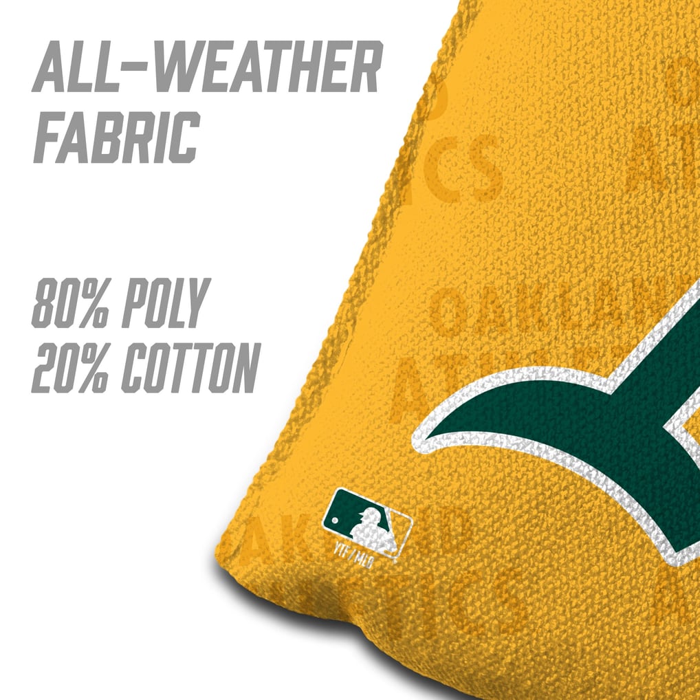 Athletics Fanpoint Four-Piece Cornhole Bag Set