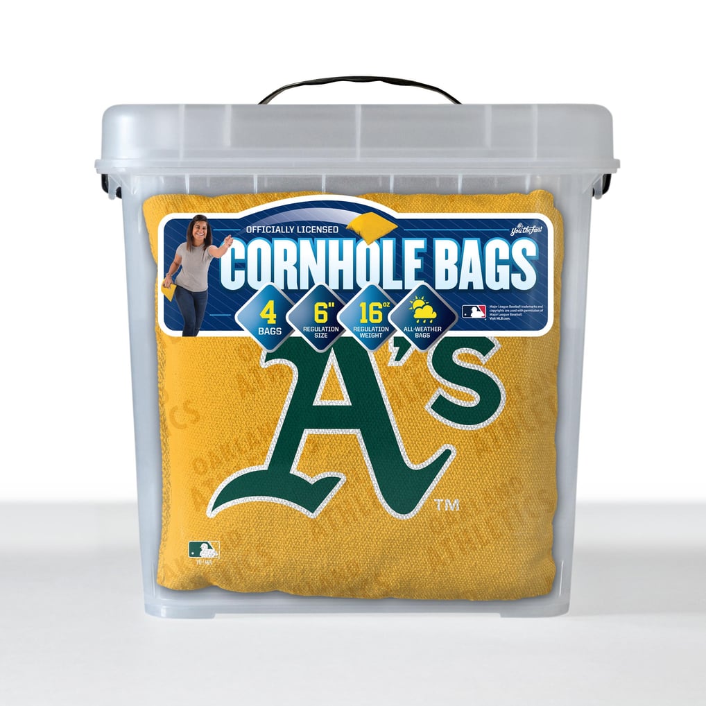 Athletics Fanpoint Four-Piece Cornhole Bag Set